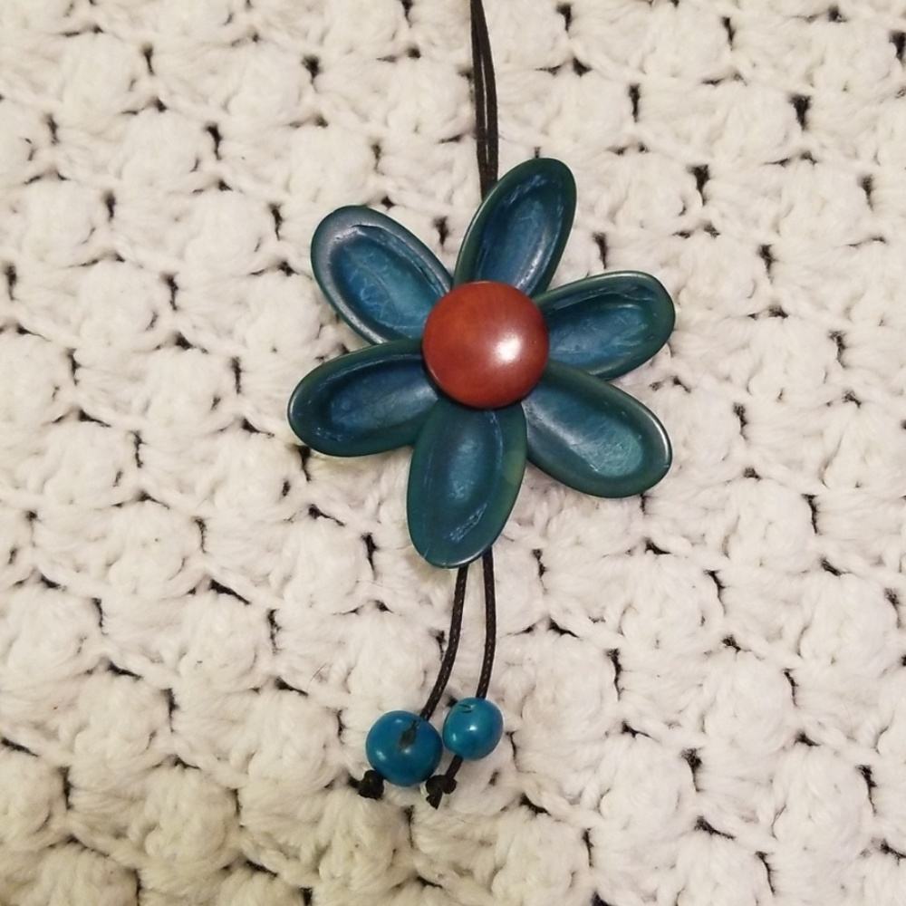 Hand-Made Seed Husk Bolo/Shoestring Necklace
